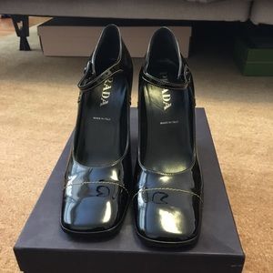 Black patten leather Mary Janes